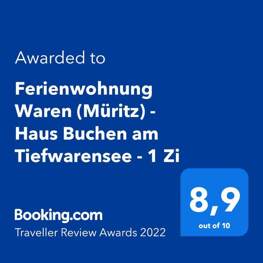 Fewo 1 Waren Mueritz - Haus Buchen Am Tiefwarensee - 1 Zi מראה חיצוני תמונה